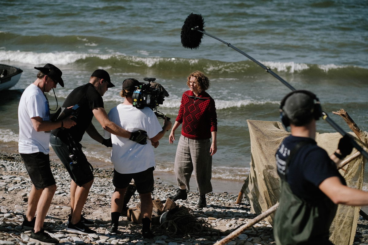 From the shoot of THE SWEDISH TORPEDO courtesy of the Estonian Film Institute, by Anastassia Volkova.